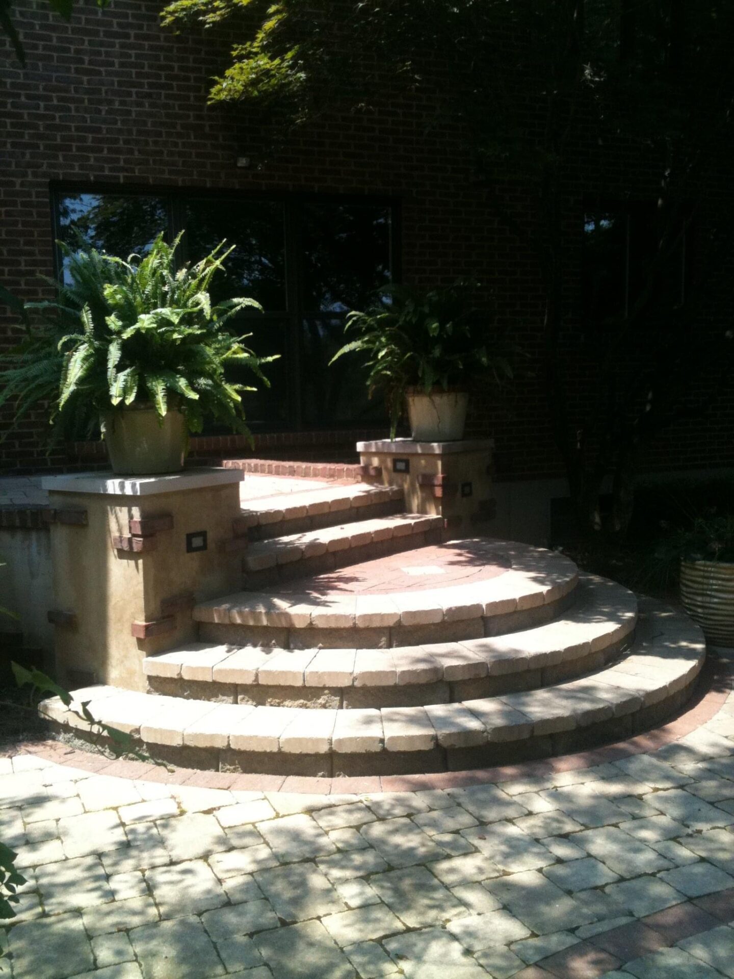 IMG_5254 Curved brick steps to house